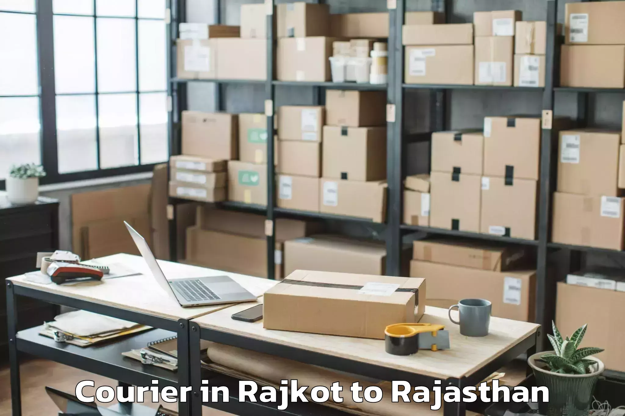 Expert Rajkot to Singhania University Jhunjhunu Courier